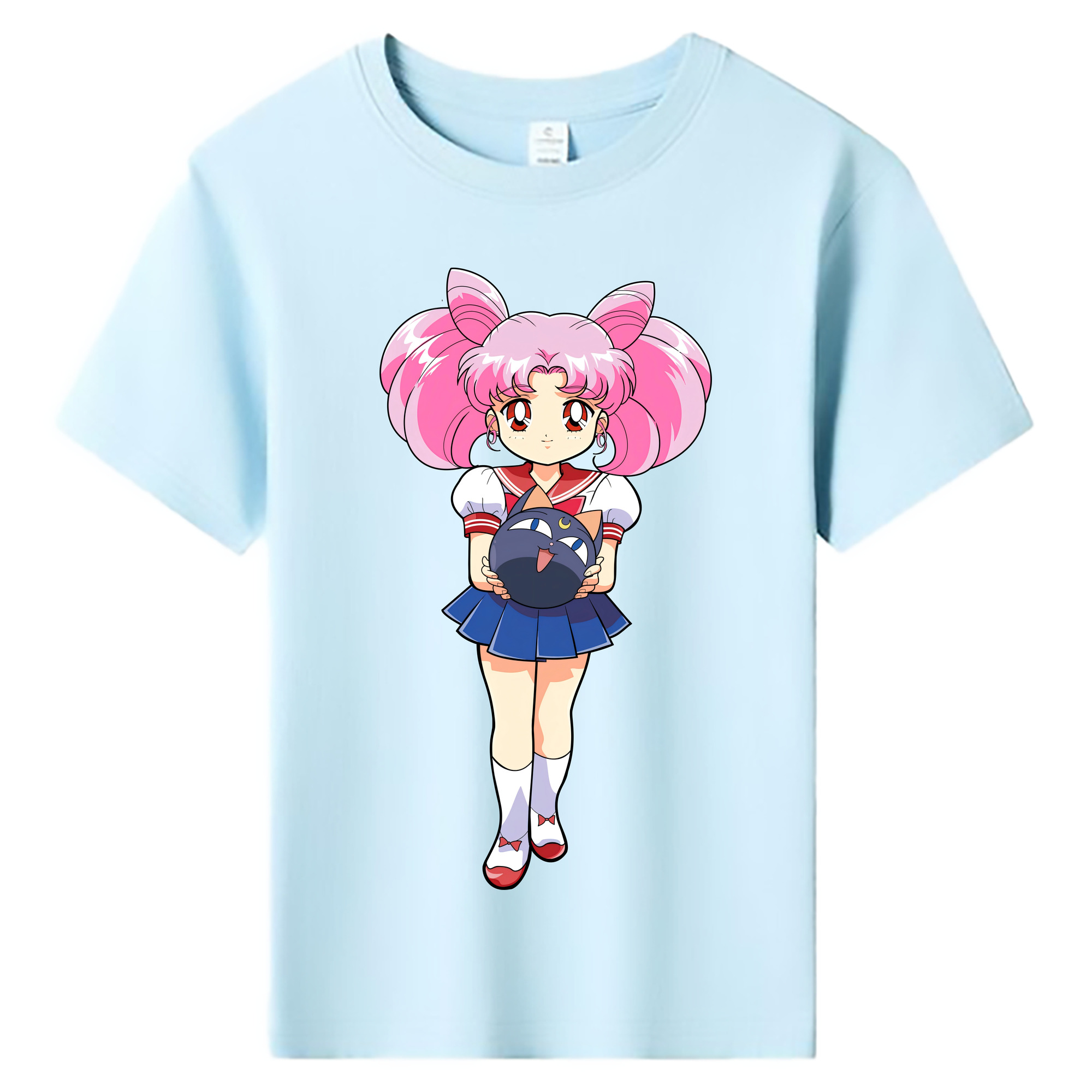 （画像用） 美少女戦士セーラームーン ちびうさ Sailor Moon Chibiusa Tsukino Usagi Small Lady Serenity 綿100％キッズTシャツ（フロントプリント）